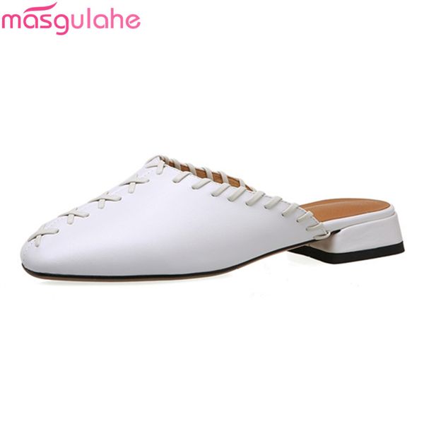 masgulahe 2020 big size 34-43 fashion women slippers genuine leather comfortable ladies shoes summer mules shoes black white
masgulahe 2020 big size 34-43 fashion women slippers genuine leather comfortable ladies shoes summer mules shoes black white