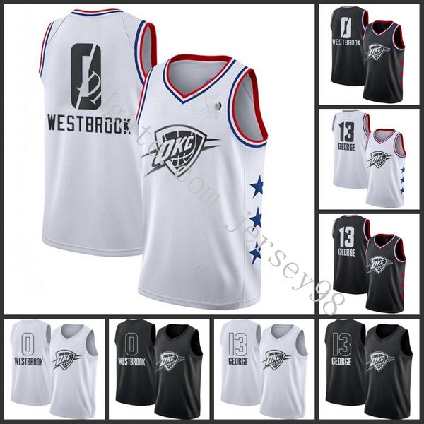 thunder men #0 russell westbrook #13 paul george white nba basketball jor dan swingman all-star gameba jersey, Black
thunder men #0 russell westbrook #13 paul george white nba basketball jor dan swingman all-star gameba jersey, Black
