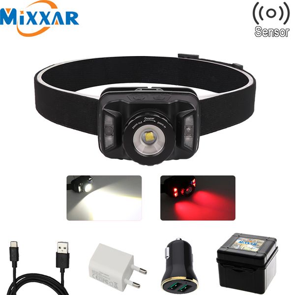 zk20 dropshipping ir sensor headlamp led 6 modes waterproof headlight usb rechargeable build-in battery for camping head lamp
zk20 dropshipping ir sensor headlamp led 6 modes waterproof headlight usb rechargeable build-in battery for camping head lamp