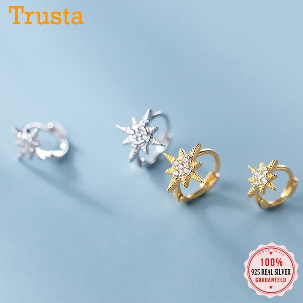 hoop & huggie trustdavis real 925 sterling silver minimalist fashion ins star cz mini earring for women wedding party s925 jewelry da1601, Golden;silver
hoop & huggie trustdavis real 925 sterling silver minimalist fashion ins star cz mini earring for women wedding party s925 jewelry da1601, Golden;silver