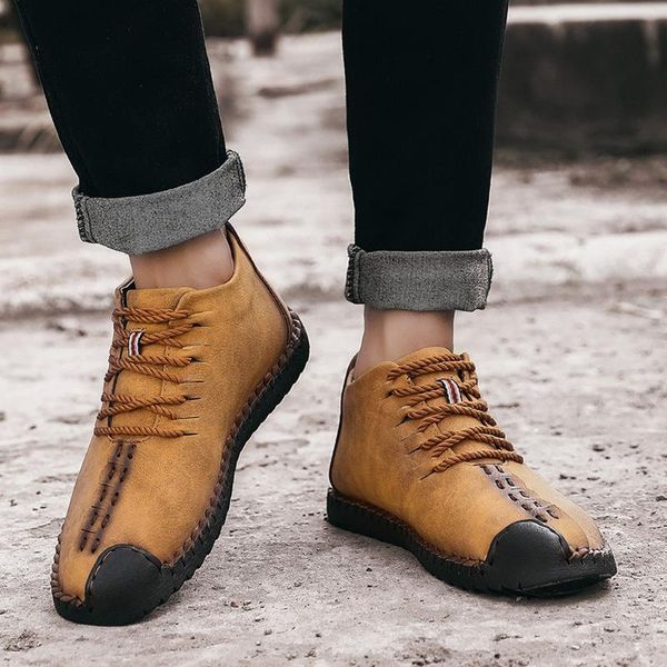 fashion men's ankle boots spring autumn high-casual shoe flats man outdoot men's ultra-light shoes pu leather boots, Black
fashion men's ankle boots spring autumn high-casual shoe flats man outdoot men's ultra-light shoes pu leather boots, Black