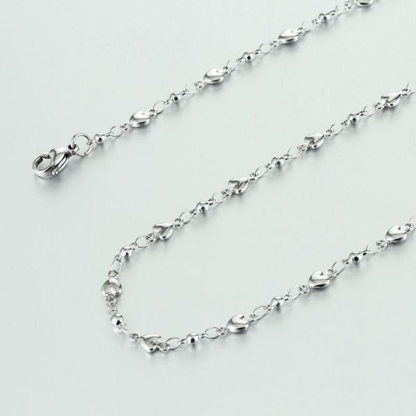 chains 3pcs thin heart choker necklace for women stainless steel short initial link chain jewelry girls statement kolye fn44, Silver
chains 3pcs thin heart choker necklace for women stainless steel short initial link chain jewelry girls statement kolye fn44, Silver