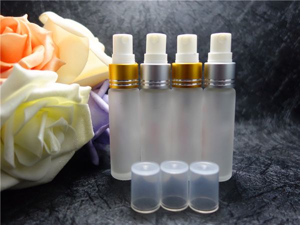 wholesale zx03m-8ml straight round frosted glass perfume spray bottle 100pcs/lot