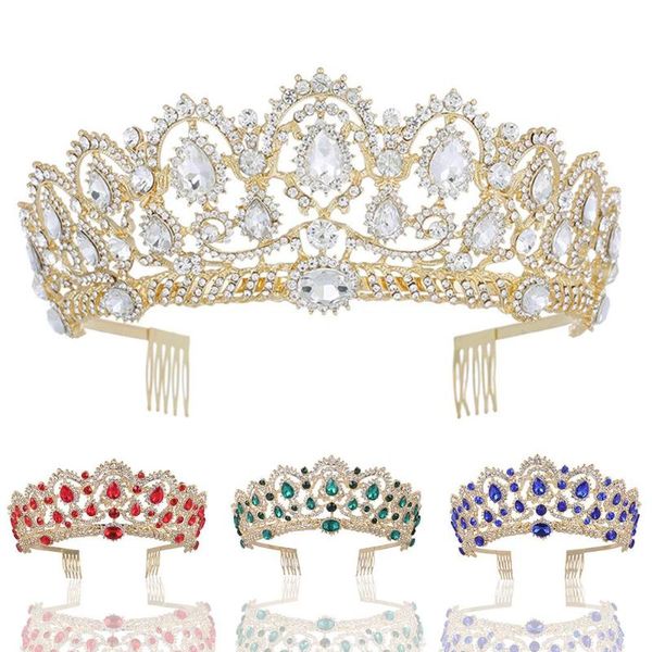 luxury women rhinestone inlaid hair comb tiara party crown headband wedding accessory hair accessories 
luxury women rhinestone inlaid hair comb tiara party crown headband wedding accessory hair accessories