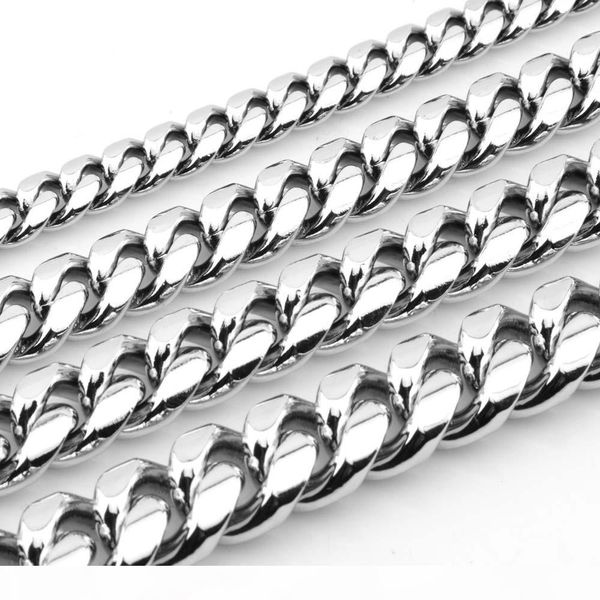 hip hop 8mm 10mm 12mm 14mm 16mm 18mm stainless steel curb cuban chain necklace boys mens silver chain dragon clasp link hiphop jewelry
hip hop 8mm 10mm 12mm 14mm 16mm 18mm stainless steel curb cuban chain necklace boys mens silver chain dragon clasp link hiphop jewelry