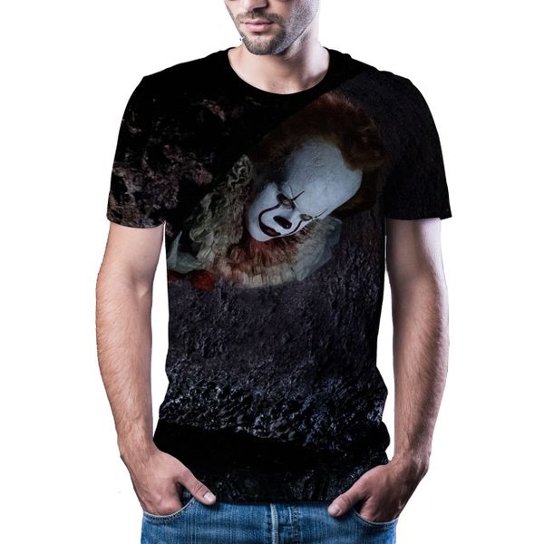 new clown print 3d print shirts comics hippie humor men clothing