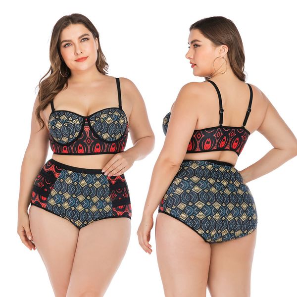 women's plus size swimsuits two piece tummy control high waist swimsuit push up bikini printed bathing suit
women's plus size swimsuits two piece tummy control high waist swimsuit push up bikini printed bathing suit