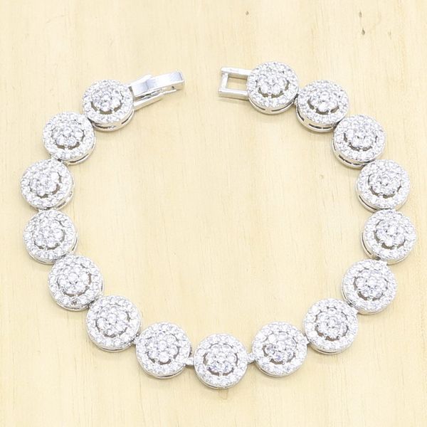 noble wedding bracelet for women white zircon silver color color christmas gift jewelry, Black
noble wedding bracelet for women white zircon silver color color christmas gift jewelry, Black