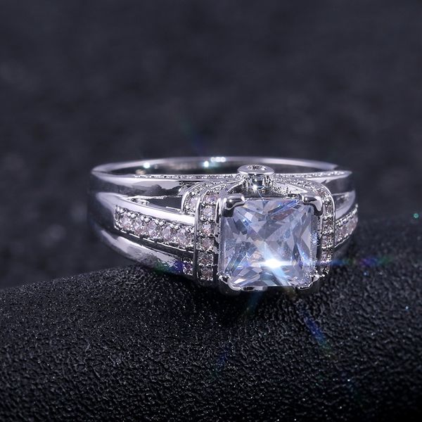 Junerain Brand Trendy Women Wedding Rings With Solitaire Cubic Zircon Stone Prong Setting Silver Plated Proposal Finger Rings For Girl
Junerain Brand Trendy Women Wedding Rings With Solitaire Cubic Zircon Stone Prong Setting Silver Plated Proposal Finger Rings For Girl