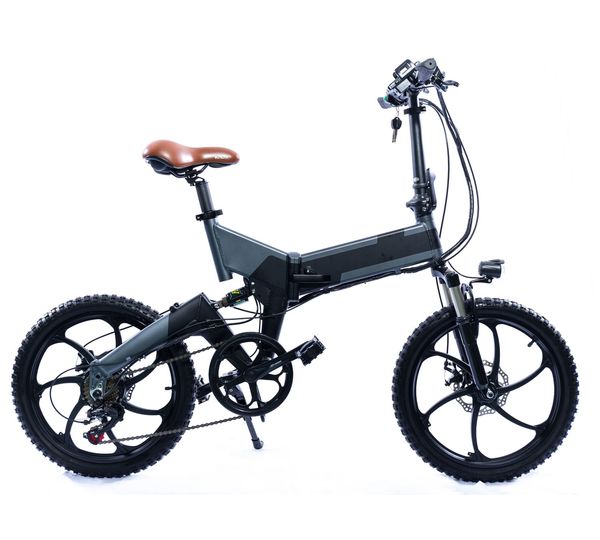 20 inch electric folding bike with suspension 350w /500w motor electric follding bike 7speed butterfly brake, Silver;blue 
20 inch electric folding bike with suspension 350w /500w motor electric follding bike 7speed butterfly brake, Silver;blue