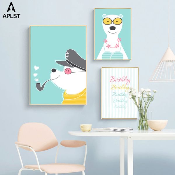 birthday gift cool smoking puppy dog canvas prints and poster animal painting wall art picture for baby nursery room decoration
birthday gift cool smoking puppy dog canvas prints and poster animal painting wall art picture for baby nursery room decoration