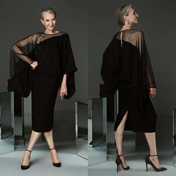 elegant black mother of the bride suits jewel neck sequins beaded outfit wedding guest gowns split formal evening dress, Black;red
elegant black mother of the bride suits jewel neck sequins beaded outfit wedding guest gowns split formal evening dress, Black;red