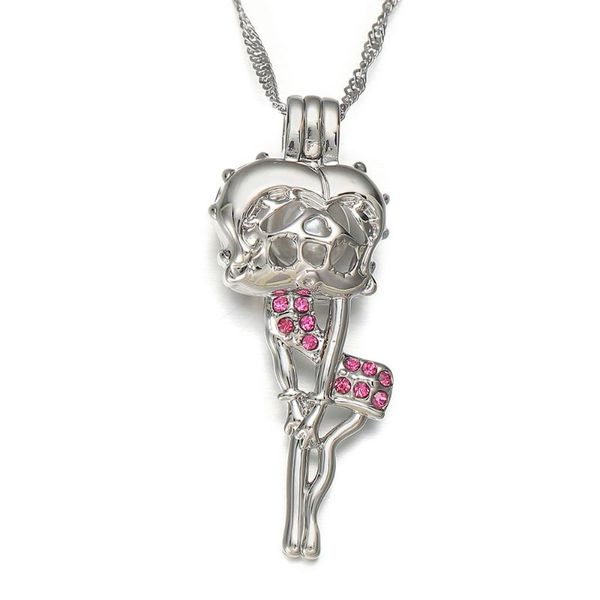 cartoon anime betty boop pearl cage necklace silver plated pearls locket pendant necklace for women kids diy jewelry wholesale
cartoon anime betty boop pearl cage necklace silver plated pearls locket pendant necklace for women kids diy jewelry wholesale