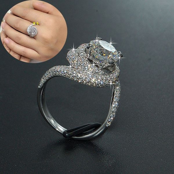 victoria new arrival sparkling luxury jewelry real 925 sterling silver large white z cz diamond gemstones women wedding band ring gift, Slivery;golden
victoria new arrival sparkling luxury jewelry real 925 sterling silver large white z cz diamond gemstones women wedding band ring gift, Slivery;golden