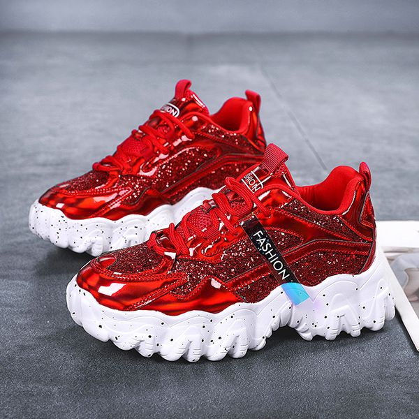 2020 fashion autumn red mirror glitters shoes women comfortable platform shoes women new shiny casual sneakers zapato mujer 2020, Black
2020 fashion autumn red mirror glitters shoes women comfortable platform shoes women new shiny casual sneakers zapato mujer 2020, Black