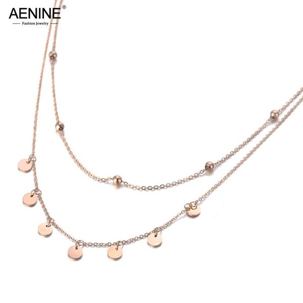 chokers aenine fashion bohemia titanium steel double layer charm chain choker necklace beach jewelry pendant for women an19127, Golden;silver
chokers aenine fashion bohemia titanium steel double layer charm chain choker necklace beach jewelry pendant for women an19127, Golden;silver