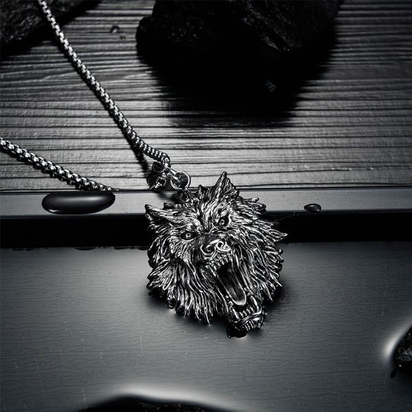 mens necklaces hip hop domineering wolf head pendant stainless steel chain necklace big jewelry on the neck statement necklaces, Silver
mens necklaces hip hop domineering wolf head pendant stainless steel chain necklace big jewelry on the neck statement necklaces, Silver