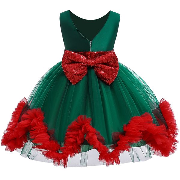 Christmas Elegant Girls Dress Kids Backless Sequin Bow Tutu Mesh Girl Princess Dresses For Wedding Birthday Party Girls Clothes, Green
Christmas Elegant Girls Dress Kids Backless Sequin Bow Tutu Mesh Girl Princess Dresses For Wedding Birthday Party Girls Clothes, Green