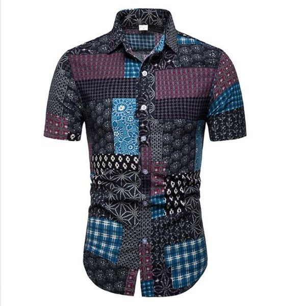 mens бич гавайке tropical summer коротким рукавом рубашки мужчины марка одежды casual свободный хлопок кнопка вниз рубашки плюс размер, White;black
mens бич гавайке tropical summer коротким рукавом рубашки мужчины марка одежды casual свободный хлопок кнопка вниз рубашки плюс размер, White;black