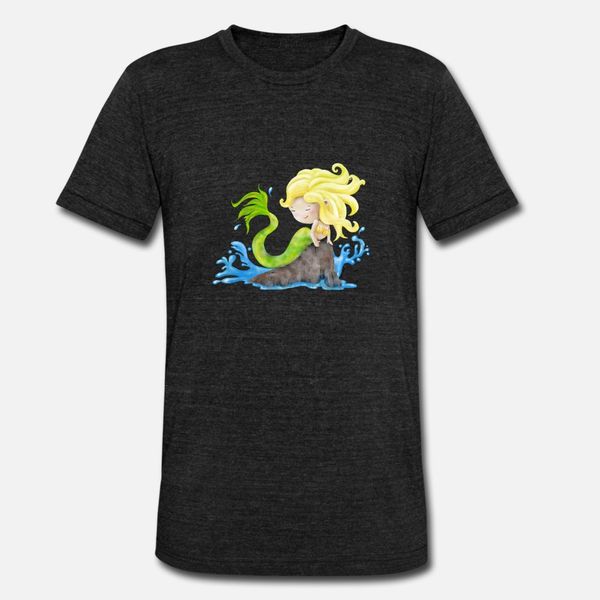 cute mermaid t shirt men personalized cotton o-neck pattern sunlight funny spring autumn pictures shirt