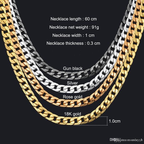 miami cuban link chain necklace 1cm silver gold color curb chain for men jewelry corrente de prata masculina wholesale mens necklace 
miami cuban link chain necklace 1cm silver gold color curb chain for men jewelry corrente de prata masculina wholesale mens necklace