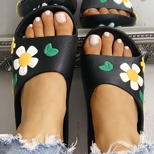 lovely flower slippers fashion women indoor and outdoor slippers summer open toe home women beach shoes flip flops #7.9, Black
lovely flower slippers fashion women indoor and outdoor slippers summer open toe home women beach shoes flip flops #7.9, Black