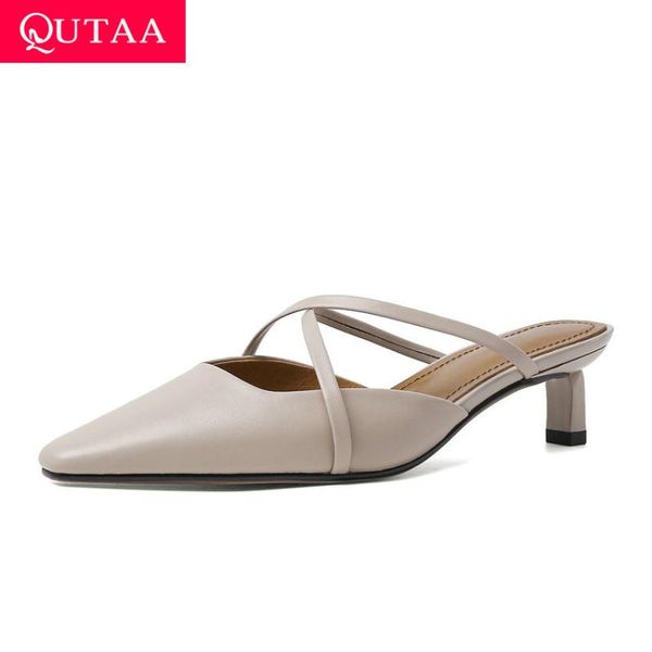 qutaa 2020 thin heel slingback sandals cow leather quality ladies pumps fashion pointed toe summer women shoes size 34-41, Black
qutaa 2020 thin heel slingback sandals cow leather quality ladies pumps fashion pointed toe summer women shoes size 34-41, Black