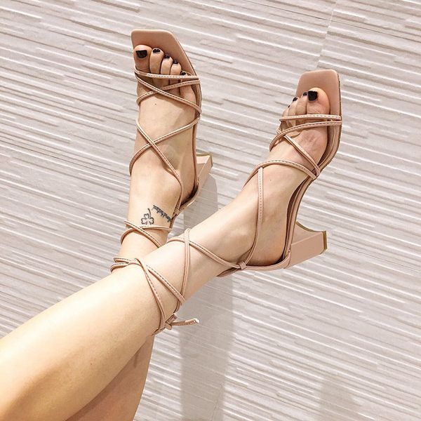 2020 sandals all-match black shoes for women strappy heels cross-shoes women's beige lace up sandals clear high
2020 sandals all-match black shoes for women strappy heels cross-shoes women's beige lace up sandals clear high
