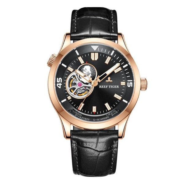 reef tiger/rt brand automatic rose gold watch leather strap tourbillon wrist watches relogio masculino rga1693-2, Slivery;brown
reef tiger/rt brand automatic rose gold watch leather strap tourbillon wrist watches relogio masculino rga1693-2, Slivery;brown