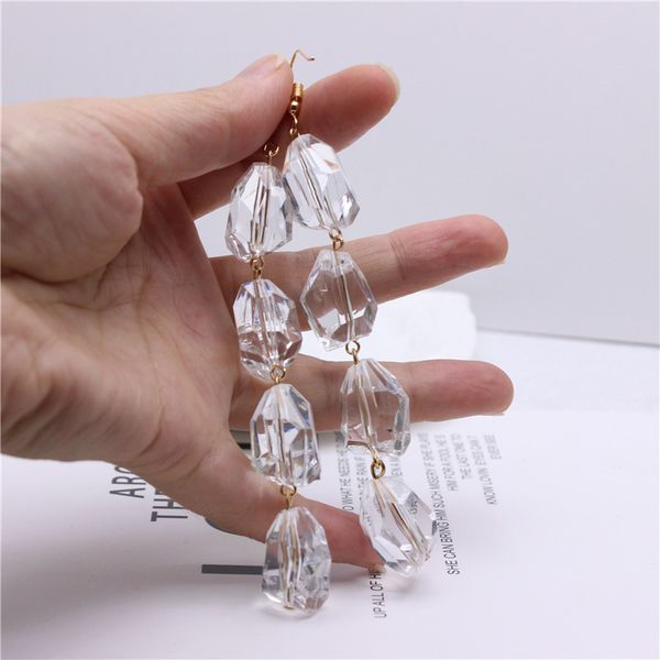 dangle & chandelier design fashion multi-layered anisotropic transparent bead long earrings natural texture handmade statement earring for w, Silver
dangle & chandelier design fashion multi-layered anisotropic transparent bead long earrings natural texture handmade statement earring for w, Silver