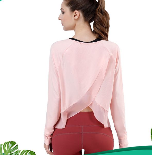 women yoga crop fitness long sleeve shirts loose thumb hole mesh breathable t-shirts gym clothing sportswear fitness, White;red
women yoga crop fitness long sleeve shirts loose thumb hole mesh breathable t-shirts gym clothing sportswear fitness, White;red