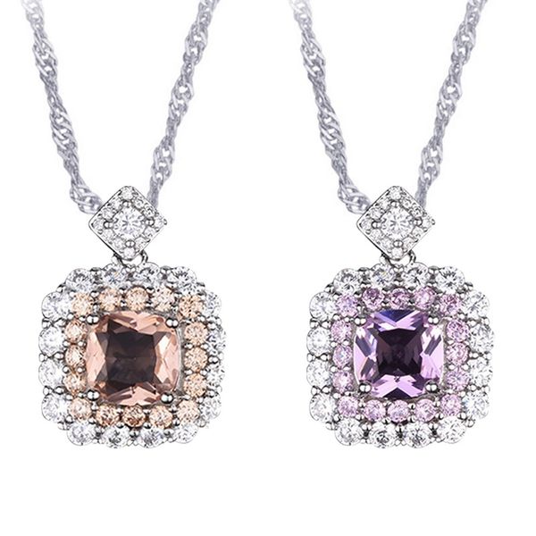 women charm fashion shiny champagne cubic zirconia square pendant necklaces bridal wedding jewelry party gift pendants, Silver
women charm fashion shiny champagne cubic zirconia square pendant necklaces bridal wedding jewelry party gift pendants, Silver