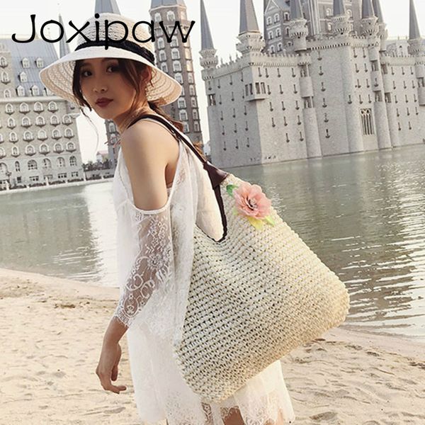 straw women bohos bag flower knitting lady handbag casual large beach bag luxury design summer holiday arab female shoulder bags
straw women bohos bag flower knitting lady handbag casual large beach bag luxury design summer holiday arab female shoulder bags