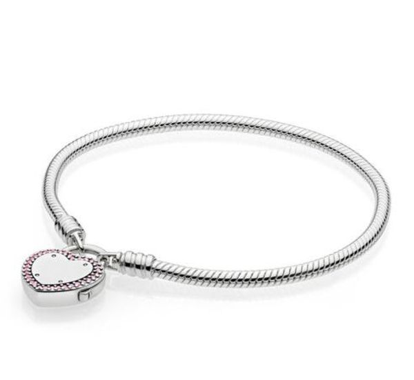 authentic 925 sterling silver bracelet lock your promise snake chain bracelet bangle fit women bead charm diy fashion jewelry, Black
authentic 925 sterling silver bracelet lock your promise snake chain bracelet bangle fit women bead charm diy fashion jewelry, Black