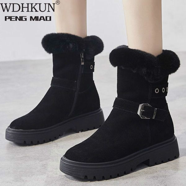 boots women winter plush shoes casual platform mid-calf ladies buckle wedge snow female leather bota feminina 2021, Black
boots women winter plush shoes casual platform mid-calf ladies buckle wedge snow female leather bota feminina 2021, Black