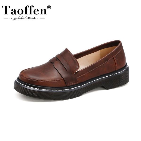 taoffen new arrival shoes women flats slip on round toe low heel brogue shoes school style female footwear leisure size 33-43, Black
taoffen new arrival shoes women flats slip on round toe low heel brogue shoes school style female footwear leisure size 33-43, Black