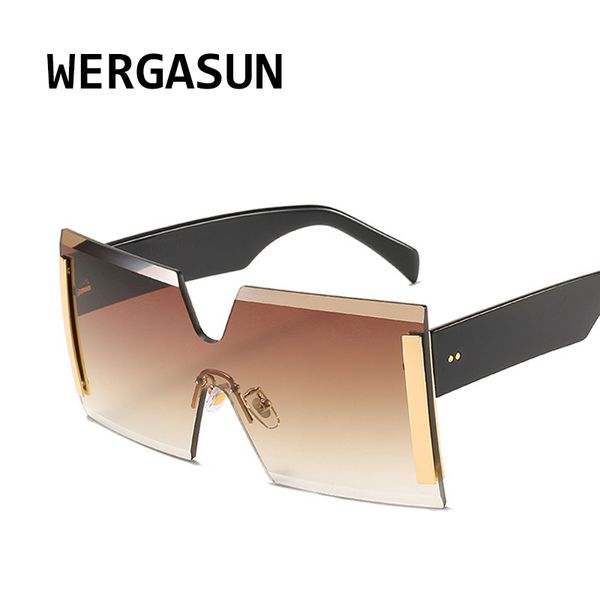 wergasun oversized square rimless sunglasses women brand designer flat big sun glasses female one piece travel gafa de sol, White;black
wergasun oversized square rimless sunglasses women brand designer flat big sun glasses female one piece travel gafa de sol, White;black
