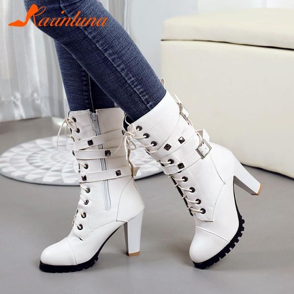 boots karin 2021 design plus size 47 high heels mid calf woman shoes zip up platform rivet motorcycle female, Black
boots karin 2021 design plus size 47 high heels mid calf woman shoes zip up platform rivet motorcycle female, Black