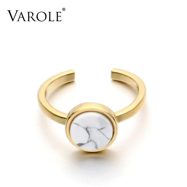 varole new arrival gold color simple design rings for women jewelry women's ring with stone diameter 17.5mm, Golden;silver
varole new arrival gold color simple design rings for women jewelry women's ring with stone diameter 17.5mm, Golden;silver