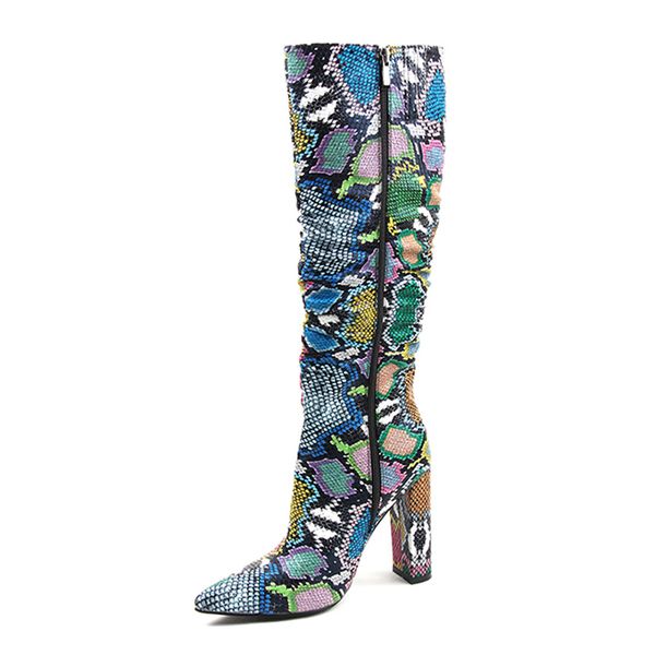 dilalula plus size 36-41 european women boots snake print high heels knee high pleated ladies boots female shoes woman, Black
dilalula plus size 36-41 european women boots snake print high heels knee high pleated ladies boots female shoes woman, Black