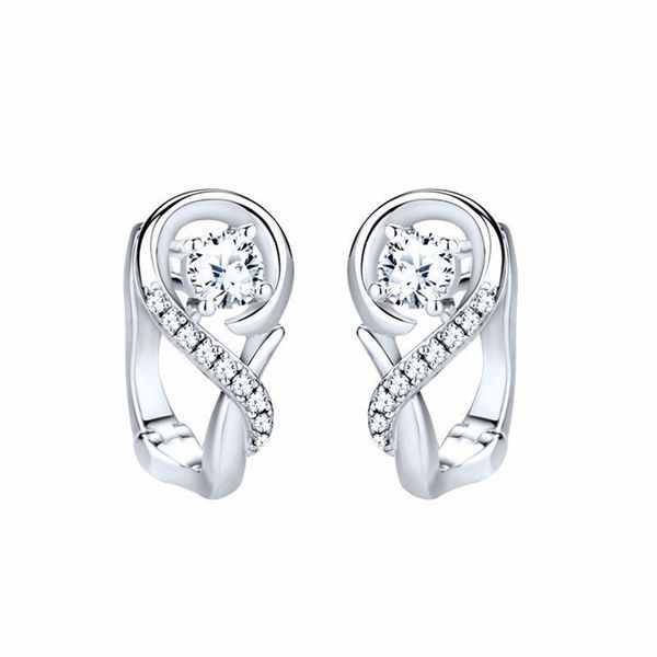 925 sterling silver infinite diamond earrings for women crystal stud earrings sterling silver jewelry valentine day gifts, Golden;silver
925 sterling silver infinite diamond earrings for women crystal stud earrings sterling silver jewelry valentine day gifts, Golden;silver