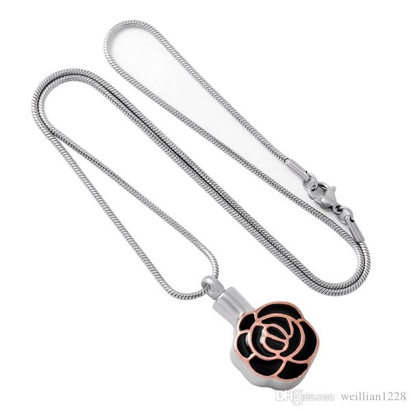 z22 silver and rosegold rose flower stainless steel cremation jewelry for women keepsake urn necklace hold loved ones ashes memorial pendant
z22 silver and rosegold rose flower stainless steel cremation jewelry for women keepsake urn necklace hold loved ones ashes memorial pendant