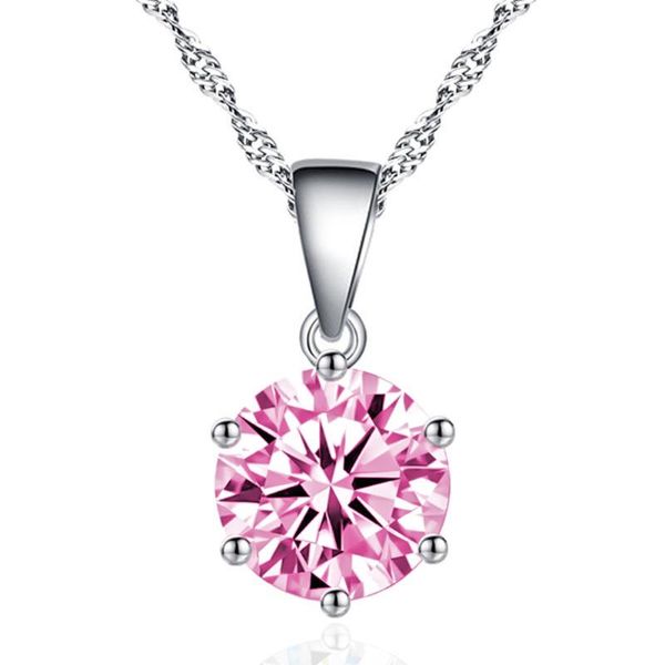 classic round pendant necklace for women hearts & arrow cubic zircon chain necklace white pink cz crystal choker jewelry gift, Silver
classic round pendant necklace for women hearts & arrow cubic zircon chain necklace white pink cz crystal choker jewelry gift, Silver