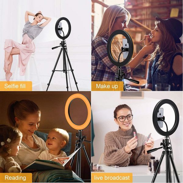 26cm selfie ring light withtripoddimmable led ring lamp video camera phone light ringlight for p live video fill light
26cm selfie ring light withtripoddimmable led ring lamp video camera phone light ringlight for p live video fill light