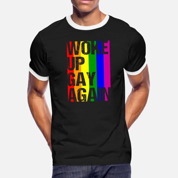 woke up gay again lgbt rainbow gift for gay pride t shirt men printing short sleeve plus size 3xl natural crazy casual original shirt
woke up gay again lgbt rainbow gift for gay pride t shirt men printing short sleeve plus size 3xl natural crazy casual original shirt