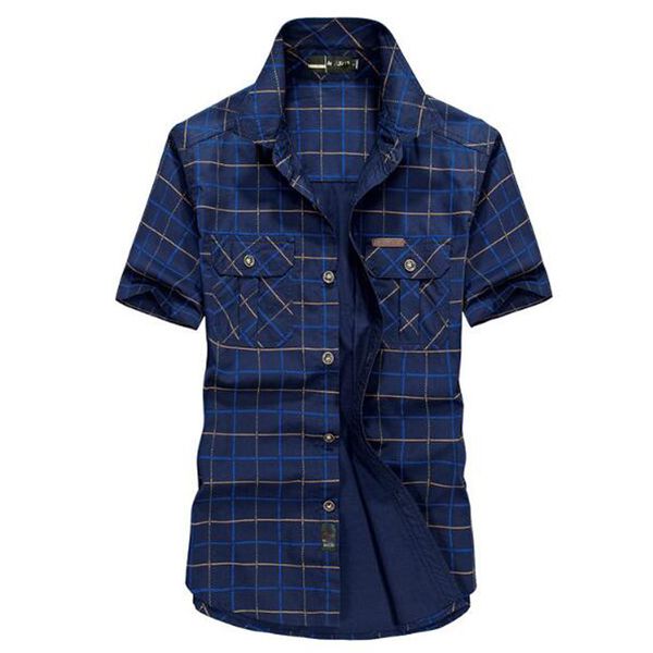 men's casual shirts 2021 summer men short sleeve youth male plaid shirt tide, White;black
men's casual shirts 2021 summer men short sleeve youth male plaid shirt tide, White;black