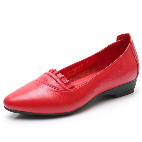 2020 spring new pointed soft cowhide women genuine leather shoes fashion low-heel shoes soft comfort women large size 43, Black
2020 spring new pointed soft cowhide women genuine leather shoes fashion low-heel shoes soft comfort women large size 43, Black
