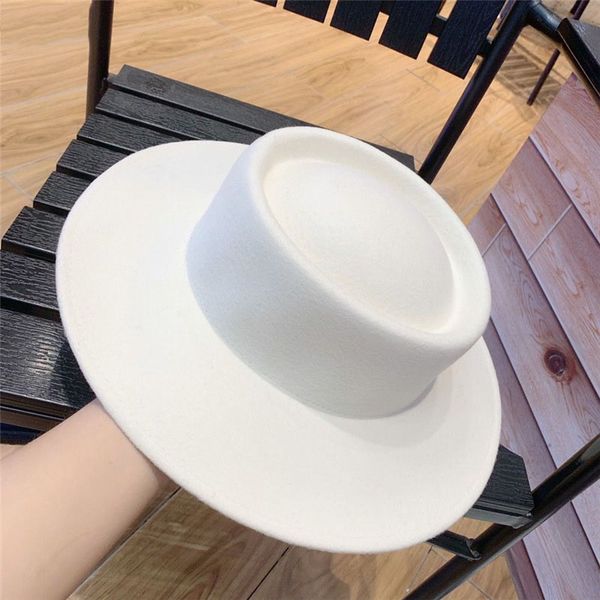 wide brim hats women 100% wool felt white concave flat sun protection visor fedoras wedding party floppy, Blue;gray
wide brim hats women 100% wool felt white concave flat sun protection visor fedoras wedding party floppy, Blue;gray