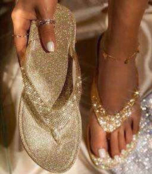 women rhinestone women's fashion flats woman crystal slippers 2020 ladies casual flip flops female beach shoes plus size, Black
women rhinestone women's fashion flats woman crystal slippers 2020 ladies casual flip flops female beach shoes plus size, Black