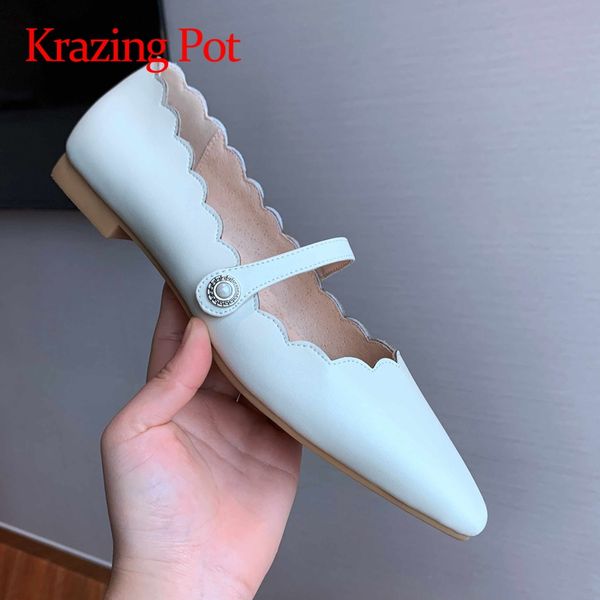 krazing pot leisure full grain leather ruffles pearl dress small square toe low heels slip on young lady dating women pumps l03, Black
krazing pot leisure full grain leather ruffles pearl dress small square toe low heels slip on young lady dating women pumps l03, Black